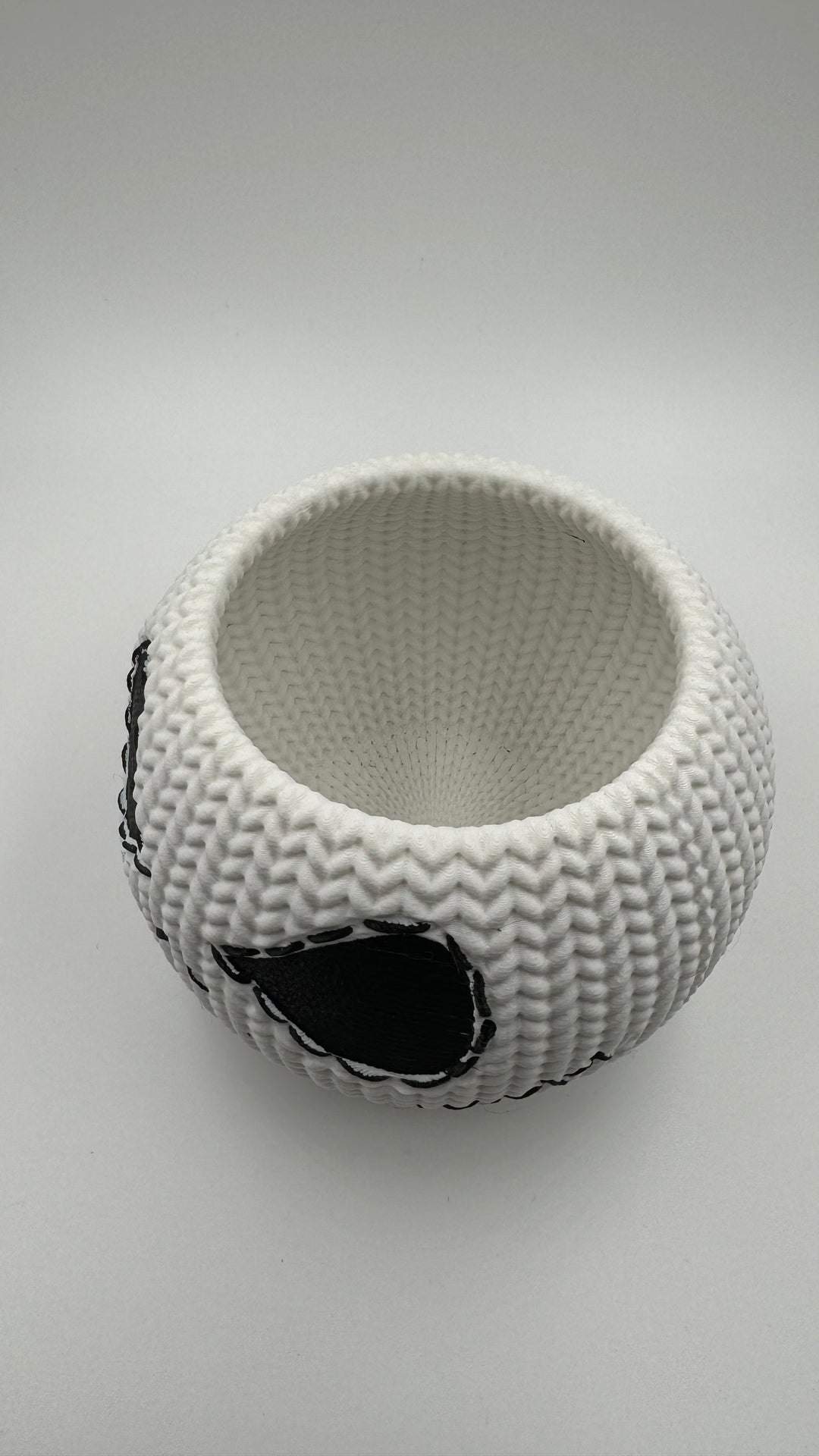 Jack Skellington Knitted Bowl