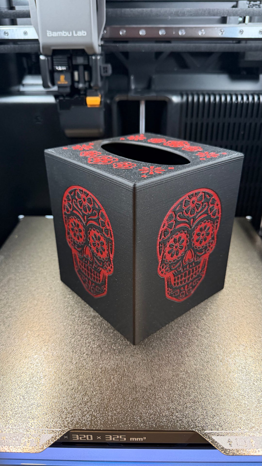 Sugar Skull Tissue Box Day of the Dead