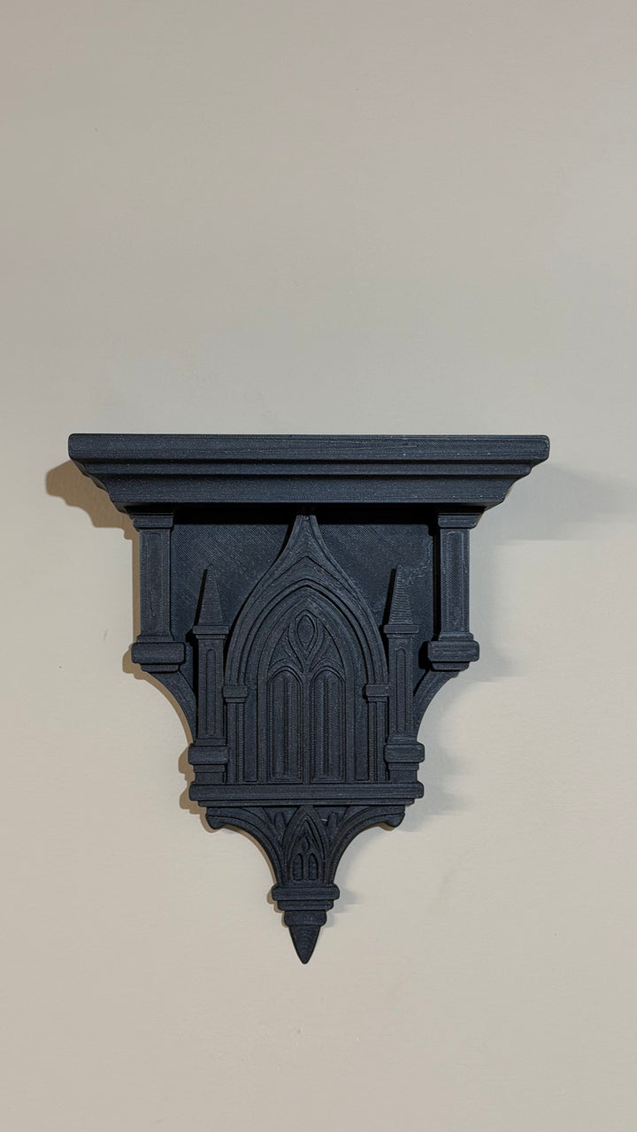 Gothic Cathedral Sconce Small Shelf Wall Art