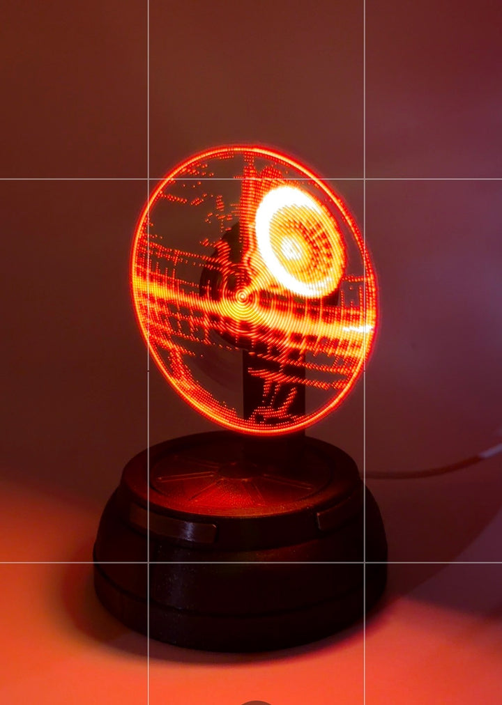 Star Wars Inspired 3D Hologram Projector Over 40 hologram’s | Light-Up Display Fan