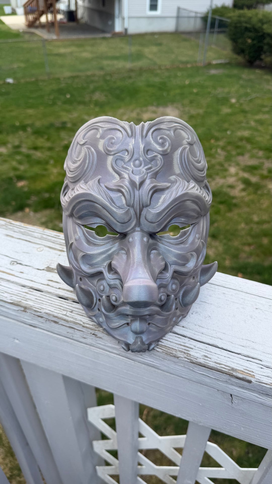 Tengu Mask Japanese | Long Nose Yokai Demon Cosplay Mask | Samurai Japanese Mask