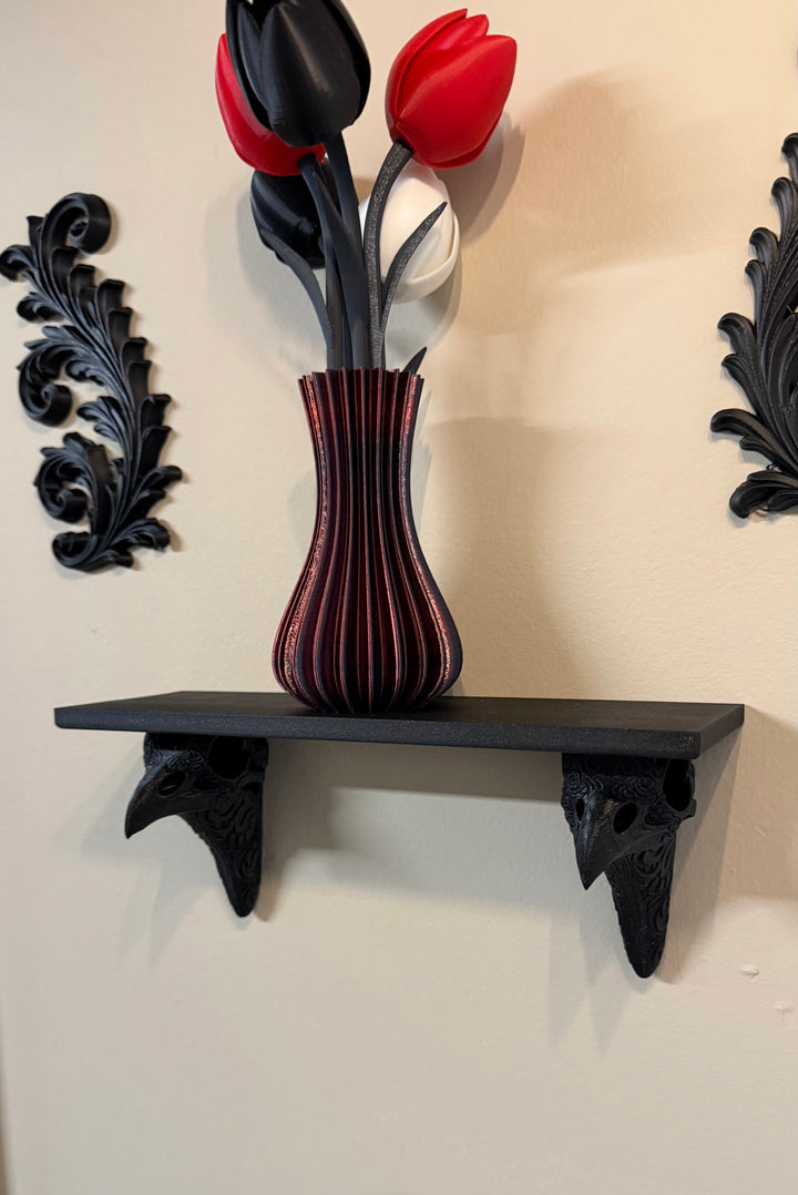 Raven Skull Wall Shelf Alchemy Deco