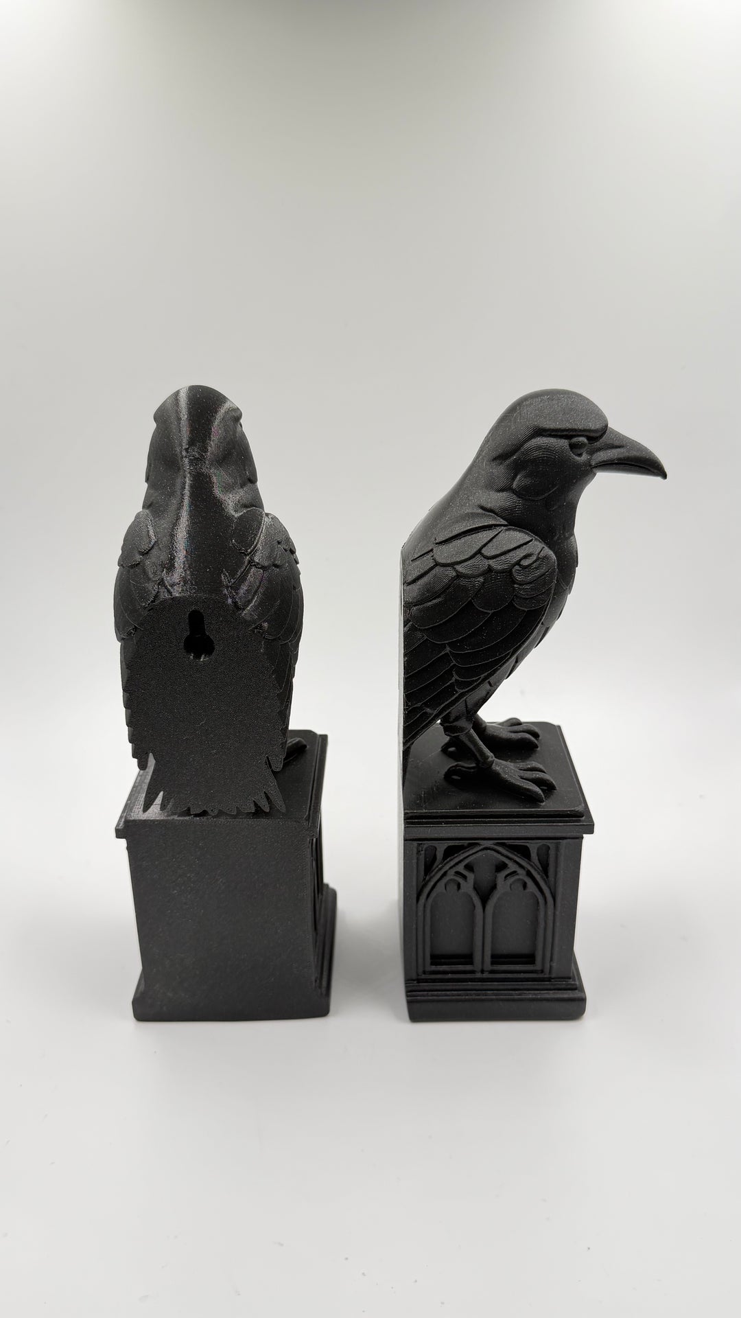 Gothic Raven Book Ends and Wall Decor