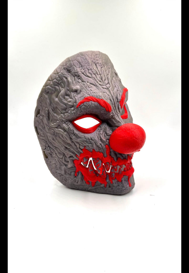 Horror Clown mask with movable jaw
