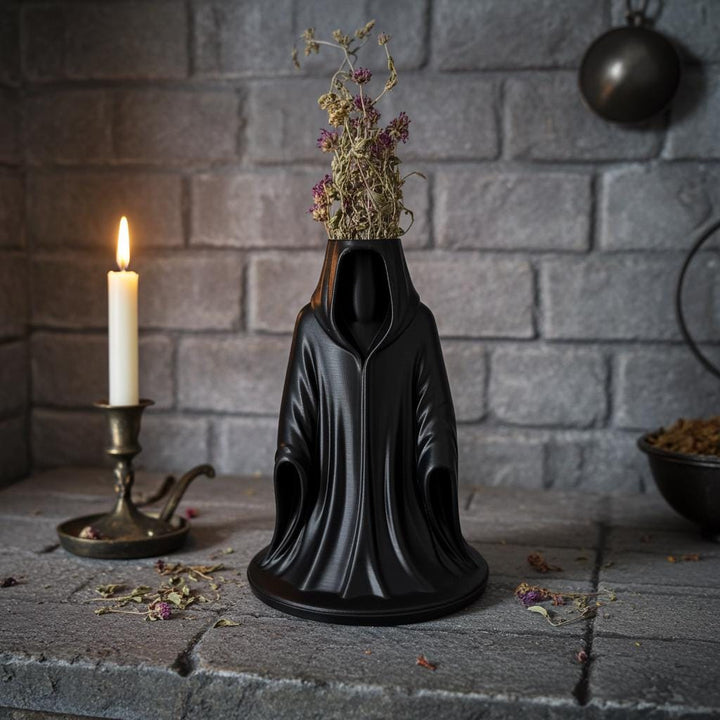 Wraith Grim Reaper Vase Gothic Horror Home Decor Dark Fantasy