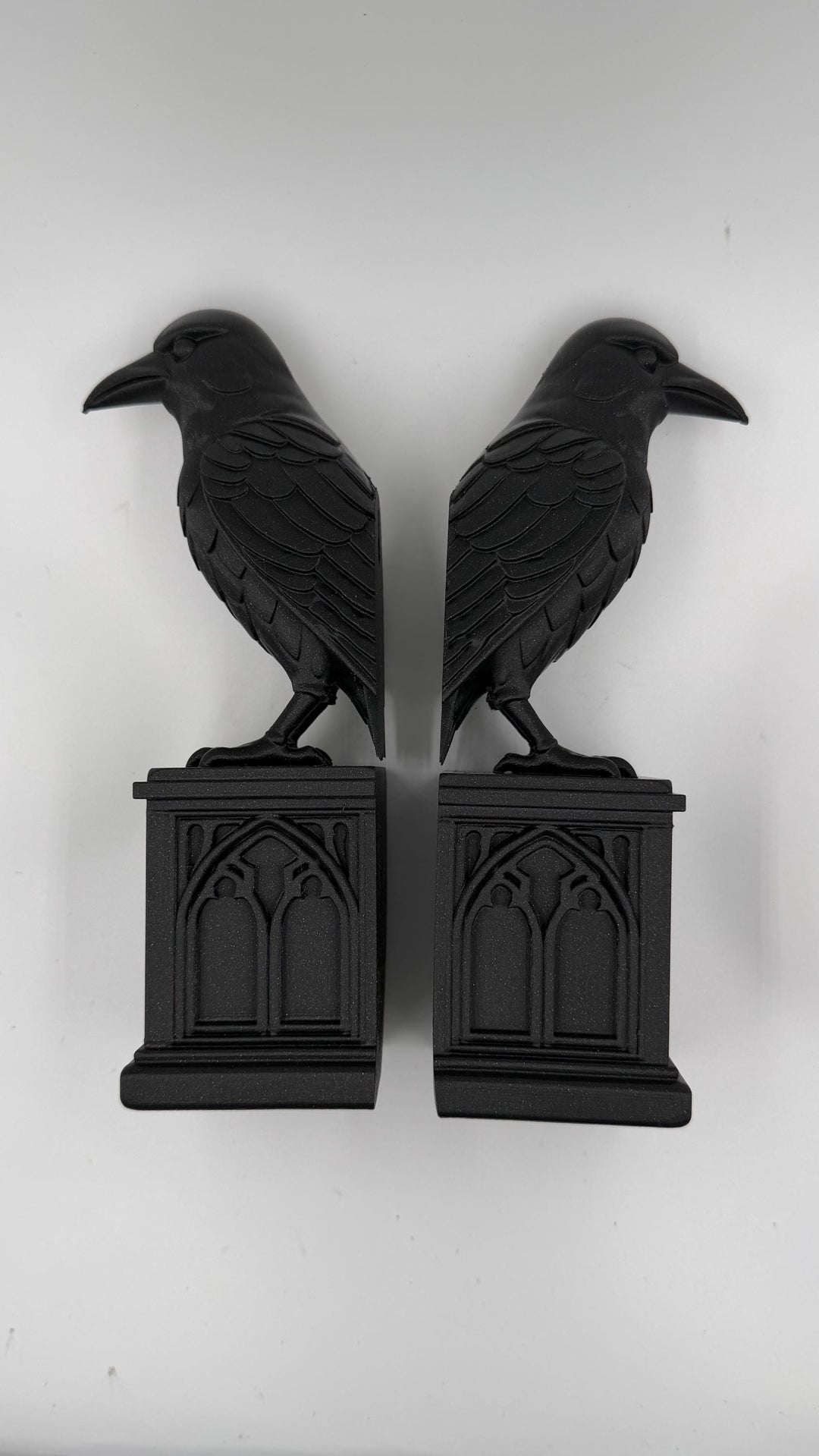Gothic Raven Book end perch and Wall hang