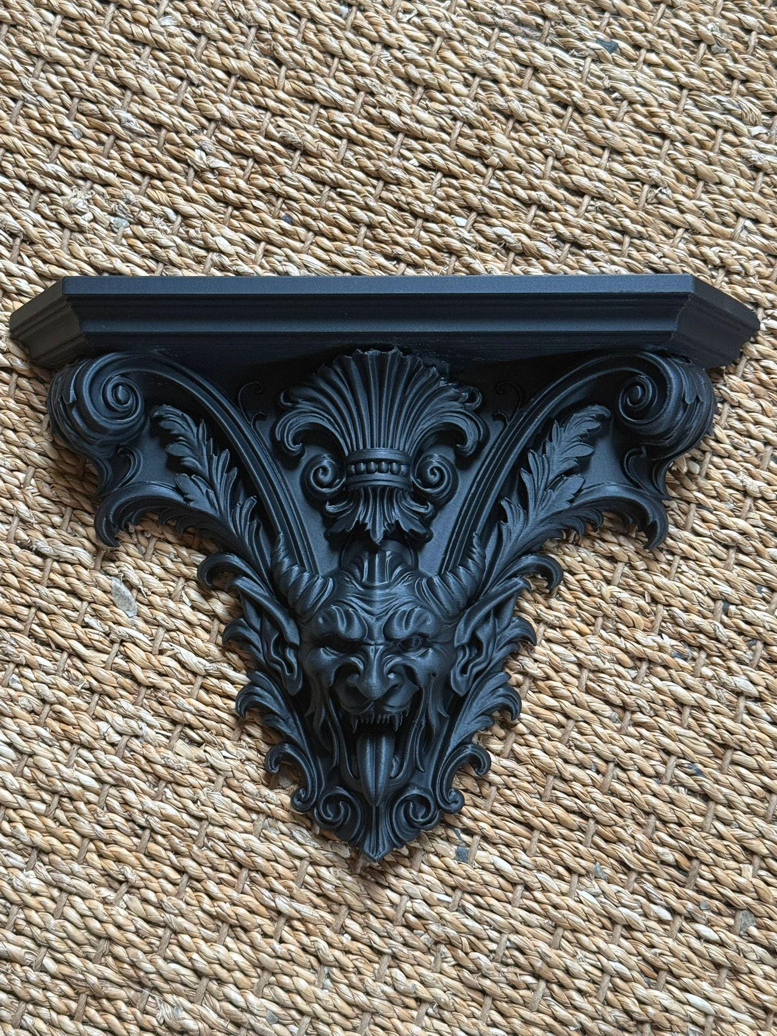 Gothic Demon Wall Shelf Altar