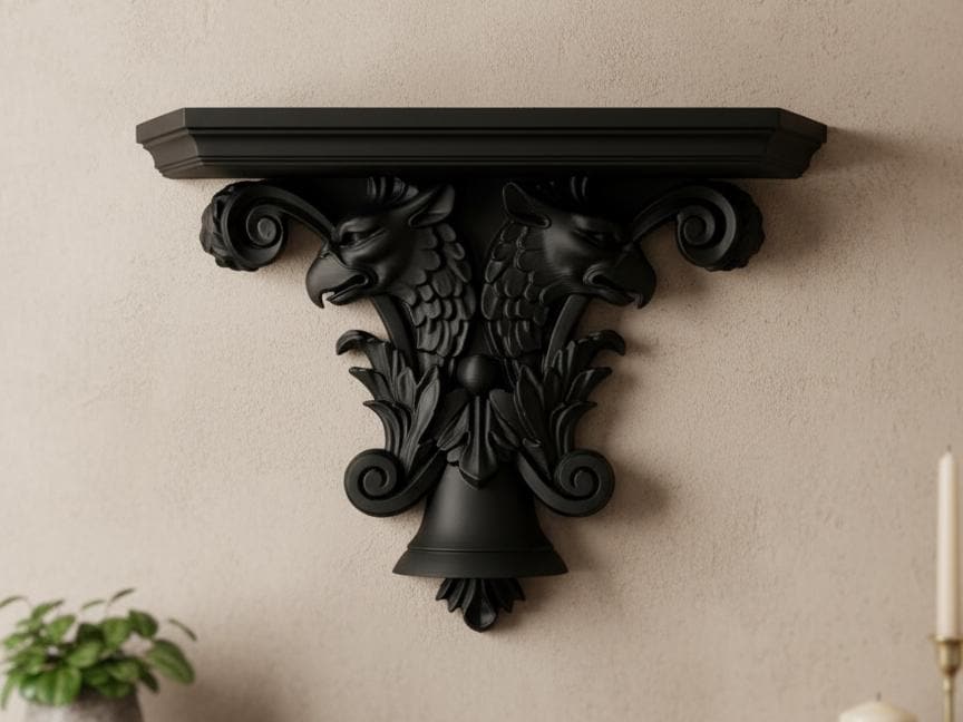 Gryphon Wall Shelf Gothic Decor
