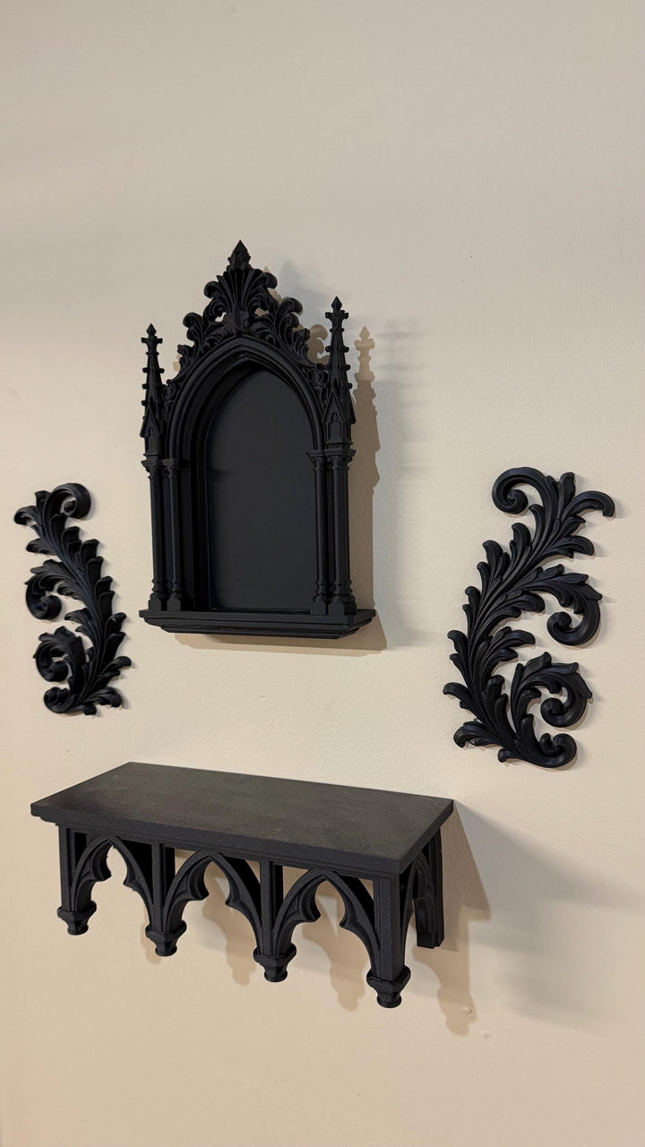 Victorian Gothic Cathedral Wall Altar Niche