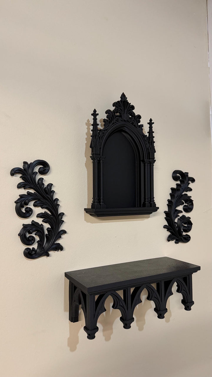Victorian Gothic Cathedral Wall Altar Niche