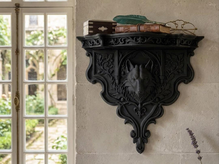 Gothic Gargoyle Shelf Cathedral Sentinel