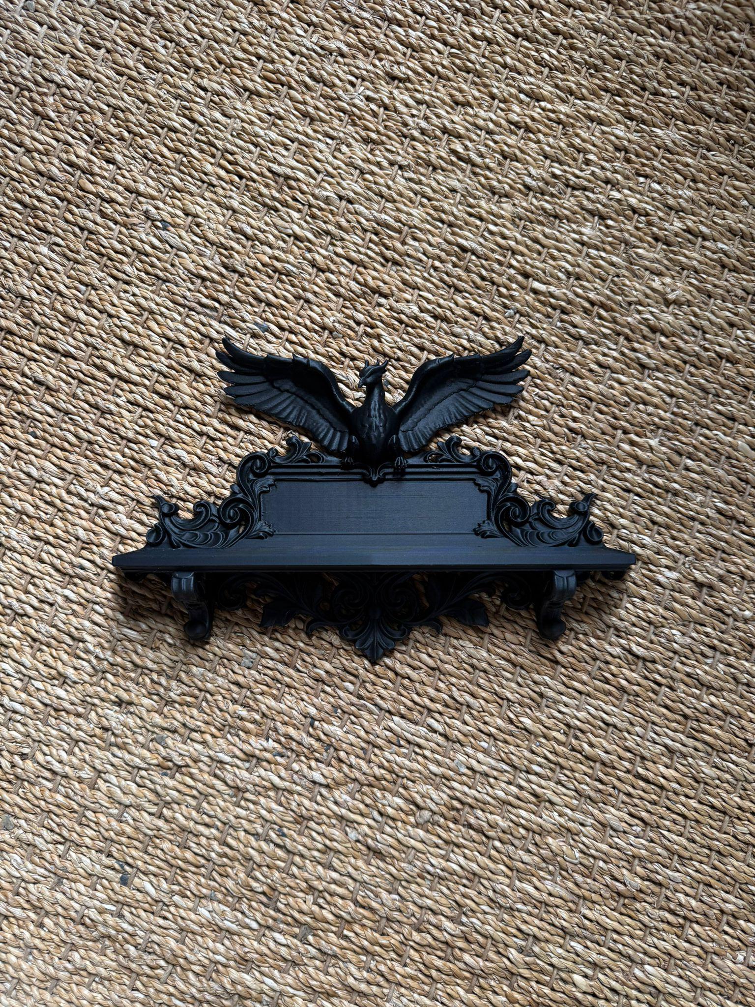Gothic Phoenix Wall Shelf Altar