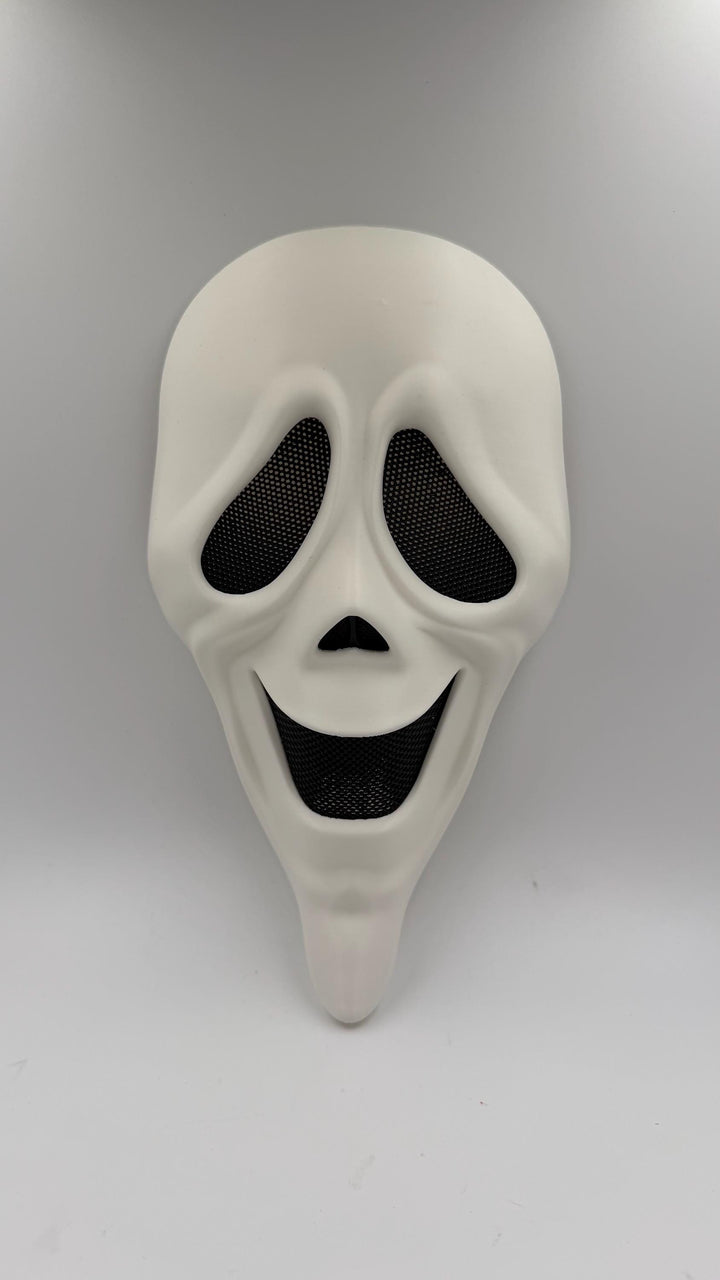 Wazzup Ghost Mask | Scary Movie Inspired Scream Mask | Funny Horror Cosplay Mask | Funny Halloween Costume | Ghost Face Style