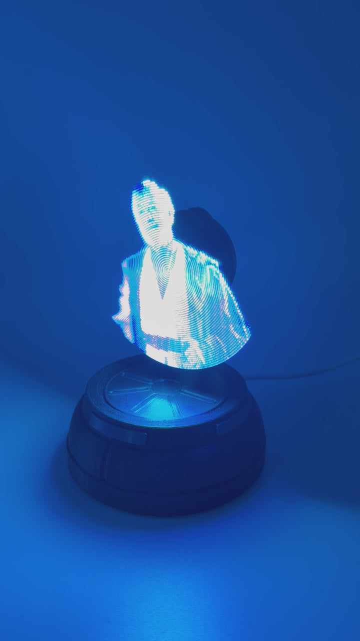 Star Wars Inspired 3D Hologram Projector Over 40 hologram’s | Light-Up Display Fan