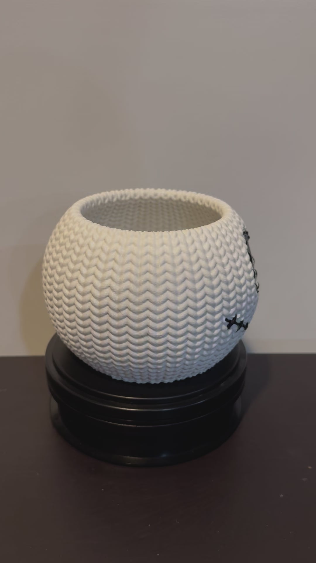 Jack Skellington Knitted Bowl