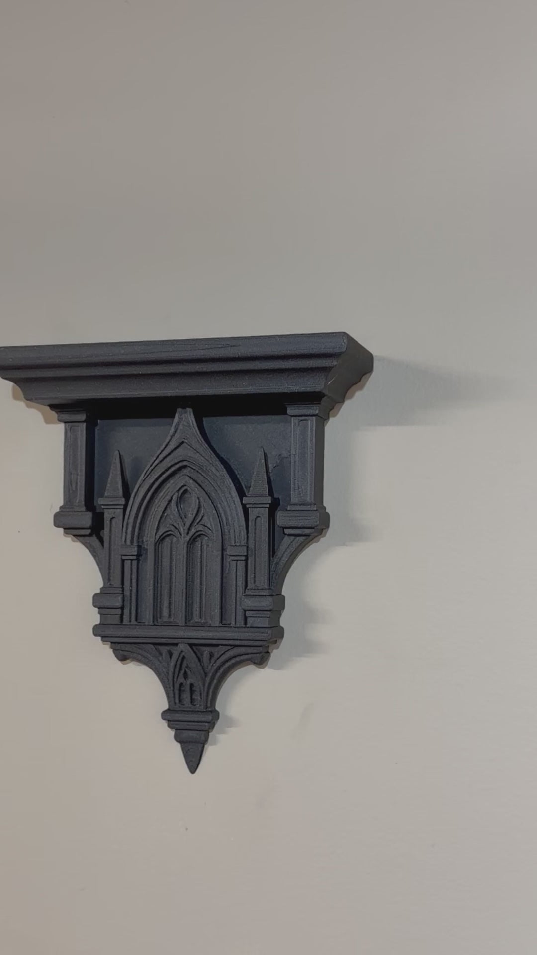 Gothic Cathedral Sconce Small Shelf Wall Art