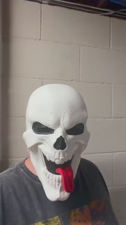 Wazzup Skeleton Mask, Funny Horror Mask, Scary Movie Inspired Skull Mask, Halloween Cosplay Costume