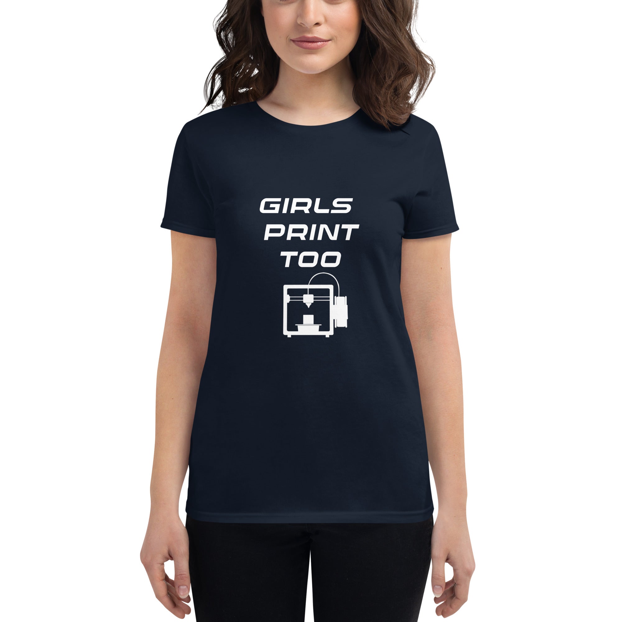Girls Print Too T-Shirt